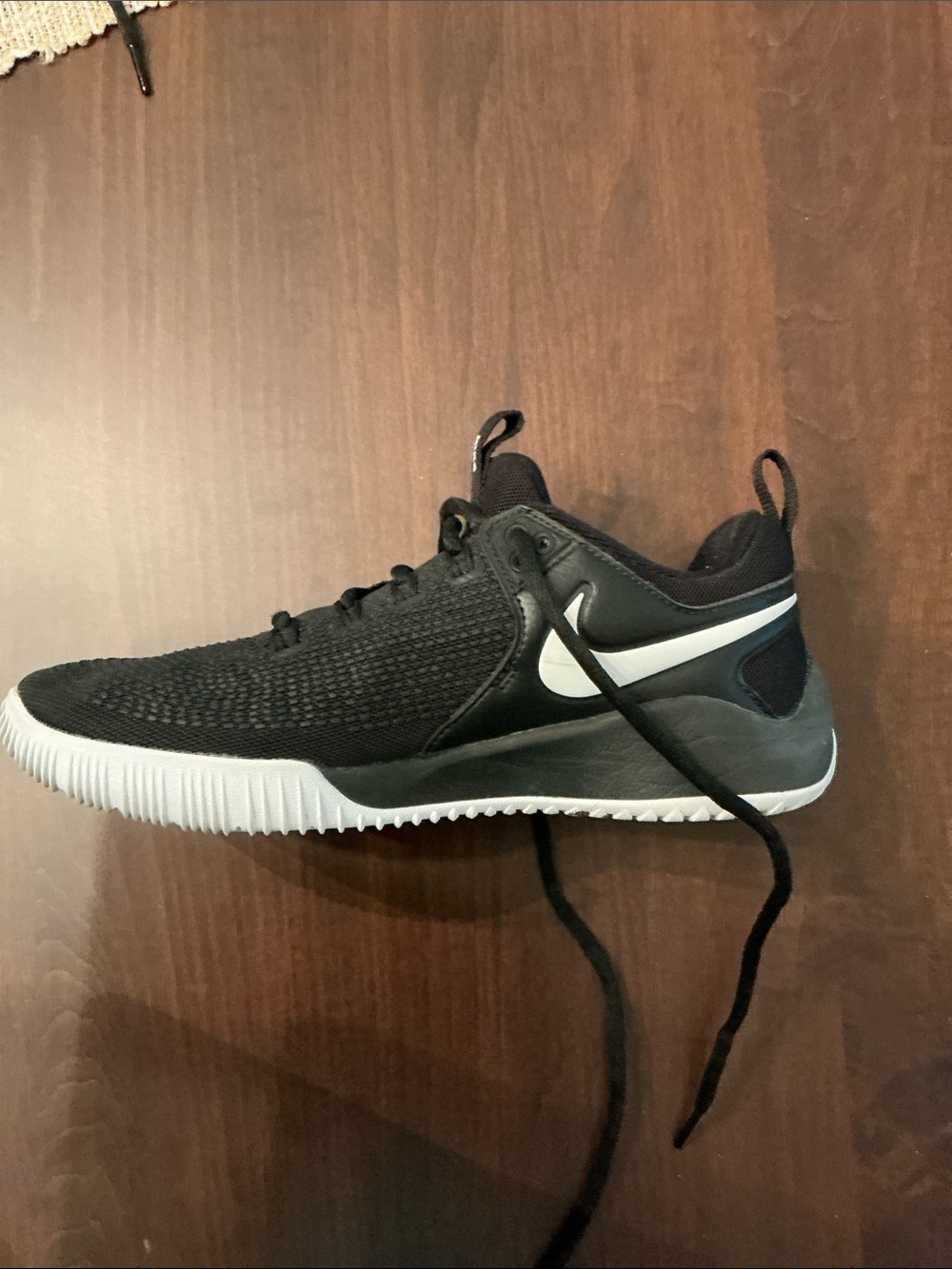 Nike Women’s Air Zoom Hyperace 2 ‘Black White’ Volleyball Sneakers - Picture 2 of 3
